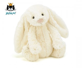 Jellycat 害羞乳白色邦尼兔（大号：36厘米x15厘米）